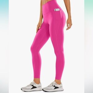 CRZ Yoga Butterluxe Hot Pink Leggings with Pockets Size Medium